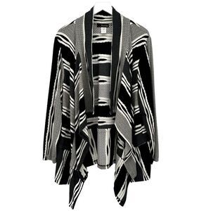 Moonlight Y&S Fashion Cardigan Sweater Size XL Stretch Knit Draped Open‎ Front